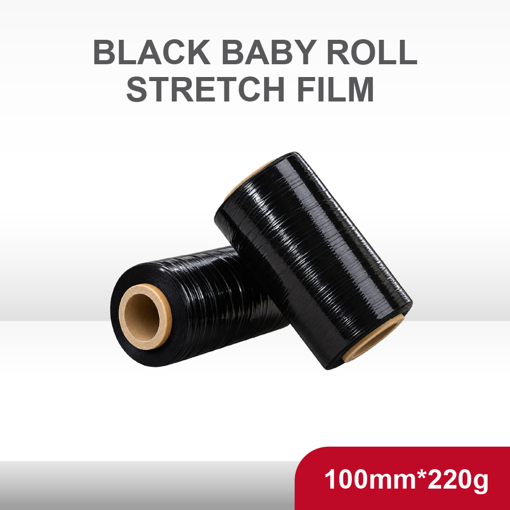 H6. Stretch Films_Black Baby Roll Stretch Film